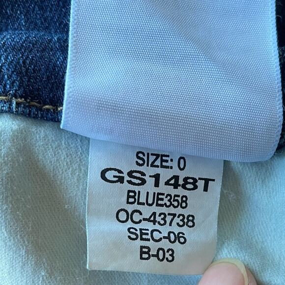 Women's Good American Good Straight Leg Denim High Rise Distressed Jeans sz 25 - Picture 6 of 11